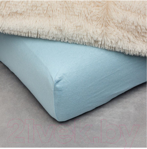 Изображение товара Простыня Belezza 073 140x200x20 (голубой)