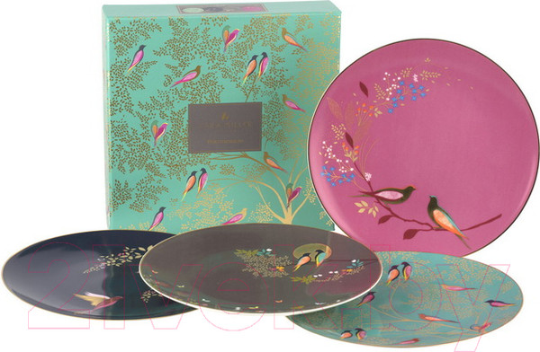 Изображение товара Набор тарелок Portmeirion Sara Miller London Chelsea Collection / SMC78964-XG (4шт, птицы)