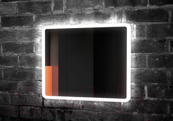 Изображение товара Зеркало Пекам Marta 60x80 / marta-60x80spcl (с подогревом, подсветкой, сенсором на прикосновение и часами)