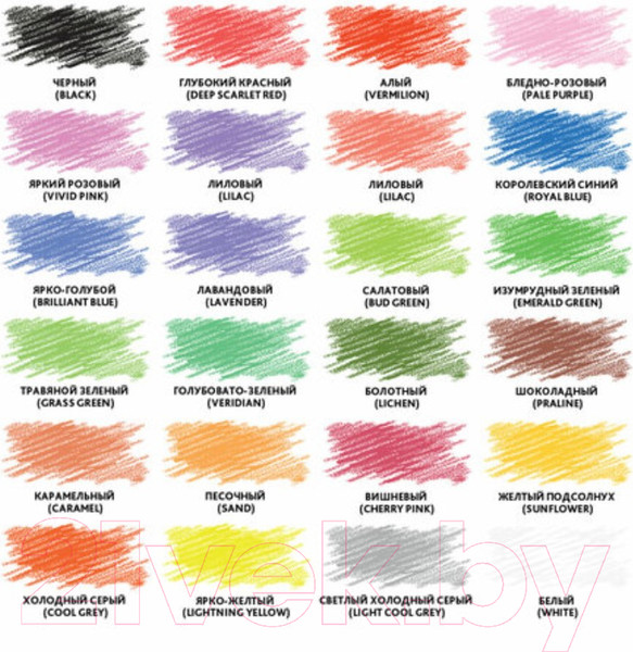 Изображение товара Набор цветных карандашей Brauberg Premium / 181653 (24цв)