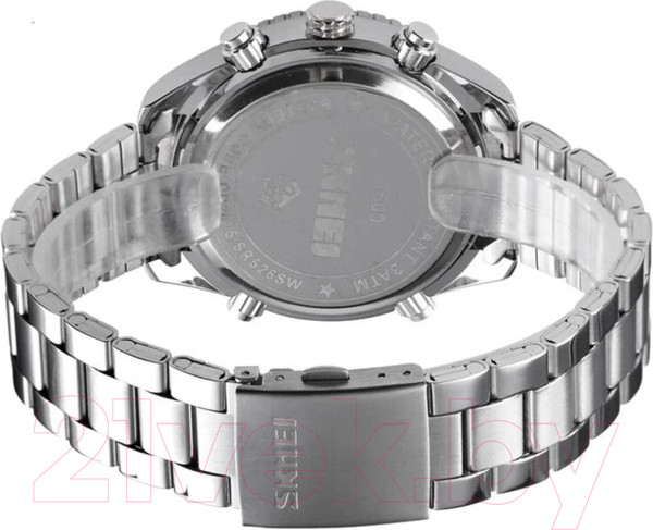 Изображение товара Часы наручные мужские Skmei 1600 (серебристый/белый)