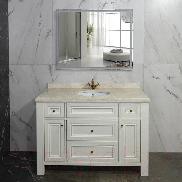 Изображение товара Зеркало Пекам Greta 80x60 / greta-80x60scl (с подсветкой, сенсором на прикосновение и часами)