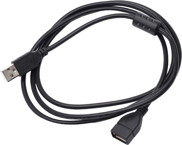 Изображение товара Удлинитель кабеля ATcom AT7206 USB Am - Af (1.5м, черный)