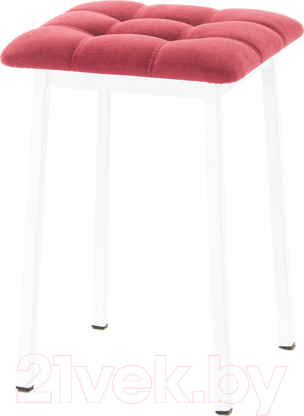 Изображение товара Табурет AMC Comfort 7.6.8 (ткань красный/белый)