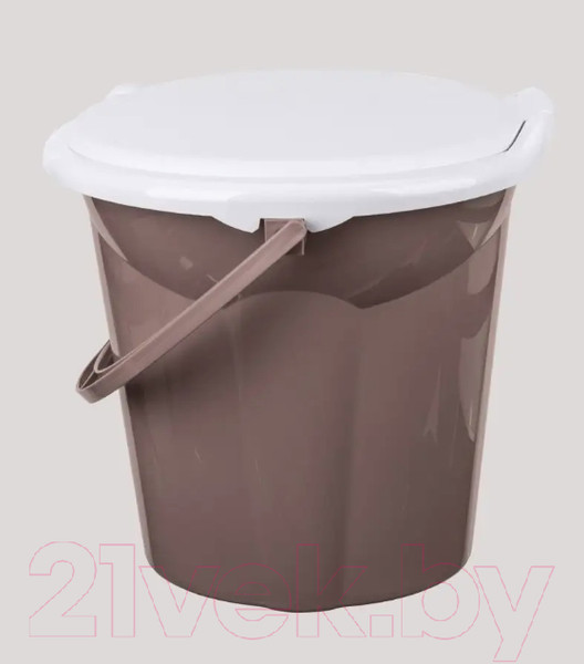 Изображение товара Ведро-туалет Бытпласт Лотос / 4312264 (коричневый)