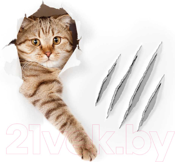 Изображение товара Шторка-занавеска для ванны JoyArty Кот с царапиной / sc_31202