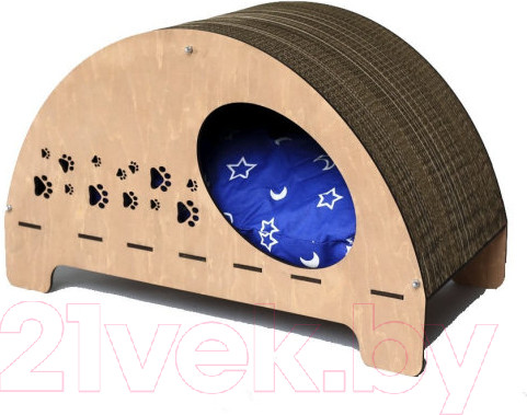 Изображение товара Домик-когтеточка Чешир Эскимос (коричневый)