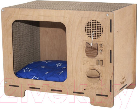 Изображение товара Домик-когтеточка Чешир Киноман (коричневый)