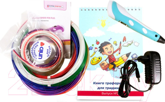 Изображение товара 3D-ручка Spider Pen С Днем Рождения! / DR2100B (голубой)