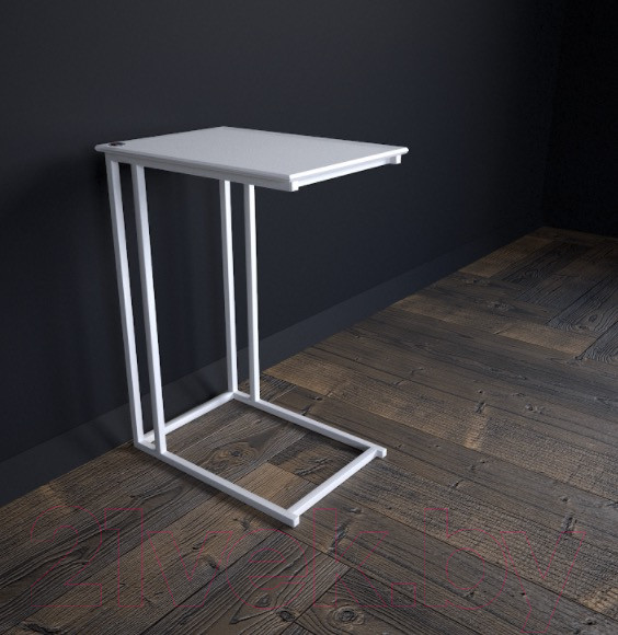 Изображение товара Приставной столик РасГар Престиж (белый/белый)