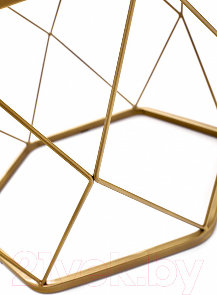 Изображение товара Журнальный столик РасГар Арена (золото/белый)