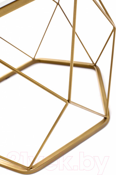 Изображение товара Журнальный столик РасГар Арена (золото/белый)