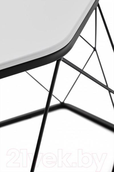 Изображение товара Журнальный столик РасГар Арена (черный/белый)