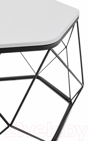 Изображение товара Журнальный столик РасГар Арена (черный/белый)