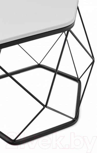 Изображение товара Журнальный столик РасГар Арена (черный/белый)