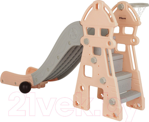 Изображение товара Горка-комплекс Pituso Замок / L-DT02 (бежевый/серый)