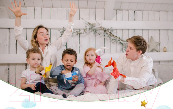 Изображение товара Набор кукол-перчаток ROXY-KIDS 4 персонажа / RHT-002