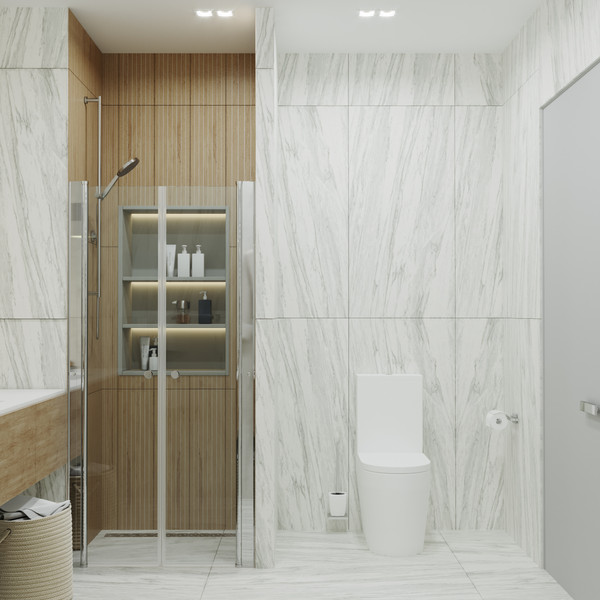 Изображение товара Душевая дверь Triton Дабл 90x185 (прозрачное стекло)