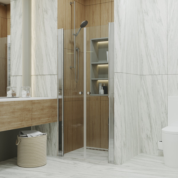 Изображение товара Душевая дверь Triton Дабл 90x185 (прозрачное стекло)