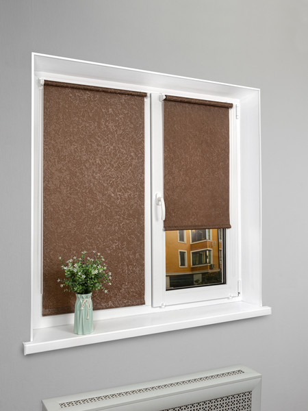 Изображение товара Рулонная штора Lm Decor Жаккард LM 66-09 220x185 (светло-коричневый)