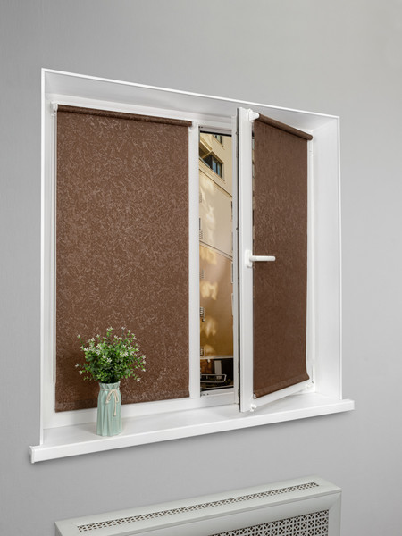 Изображение товара Рулонная штора Lm Decor Жаккард LM 66-09 220x185 (светло-коричневый)