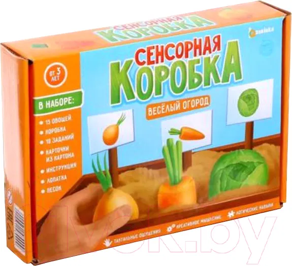 Изображение товара Развивающая игра Zabiaka Веселый огород. Сенсорная коробка / 5148990