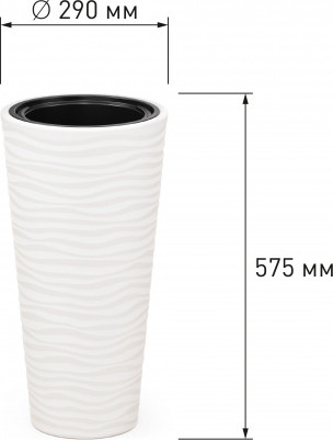 Изображение товара Кашпо Альтернатива Оазис / М8075 (белый)