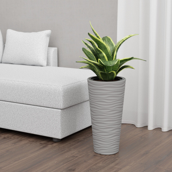 Изображение товара Кашпо Альтернатива Оазис / М8076 (серый)