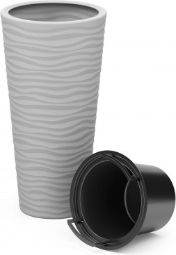 Изображение товара Кашпо Альтернатива Оазис / М8076 (серый)