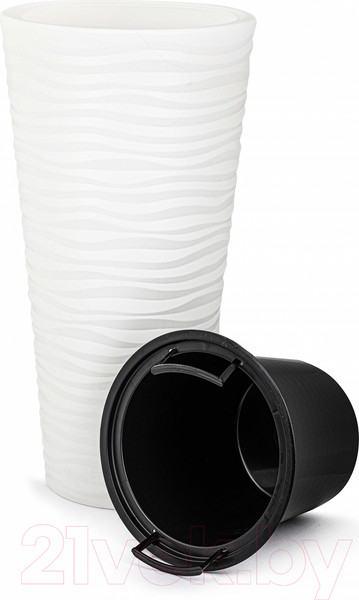 Изображение товара Кашпо Альтернатива Оазис / М8078 (белый)