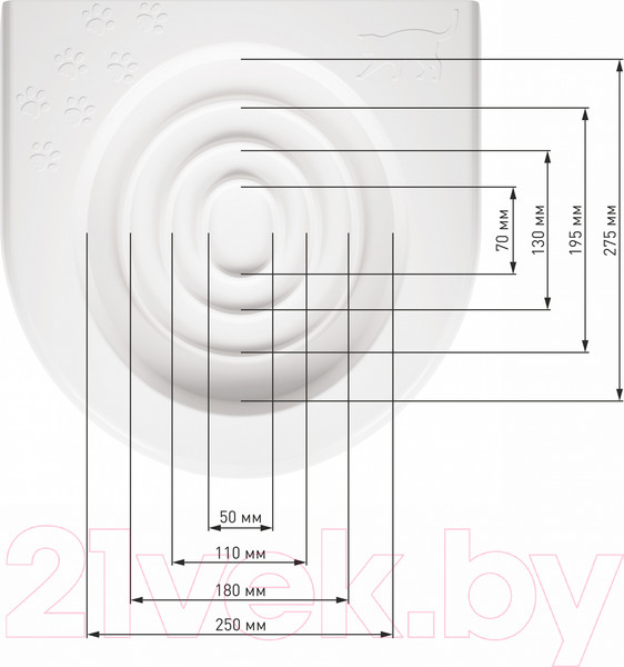 Изображение товара Туалет-лоток Альтернатива Для приучения кошек к унитазу / М5998