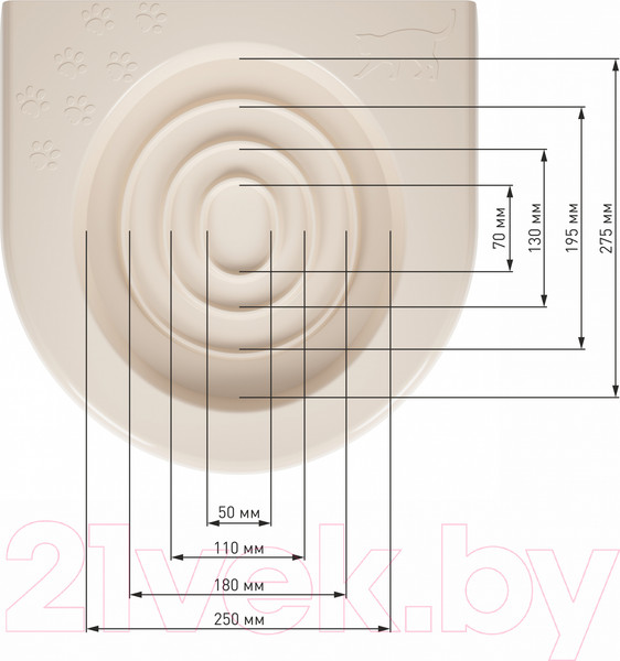 Изображение товара Туалет-лоток Альтернатива Для приучения кошек к унитазу / М5998