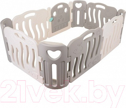 Изображение товара Игровой манеж Pituso Морской / L-WL07 (серый/бежевый)