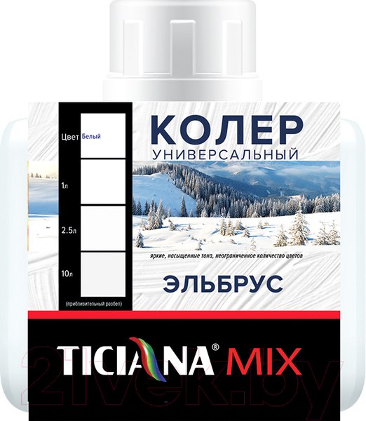 Изображение товара Колеровочная паста Ticiana Mix Универсальная (80мл, эльбрус)