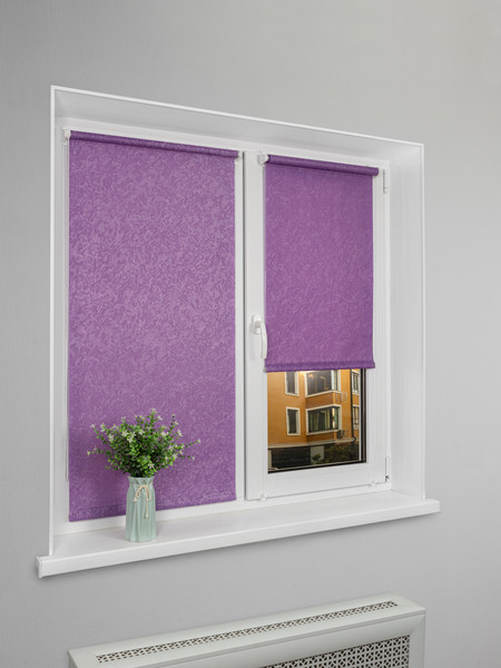 Изображение товара Рулонная штора Lm Decor Жаккард LM 66-24 100х160 (фиолетовый)