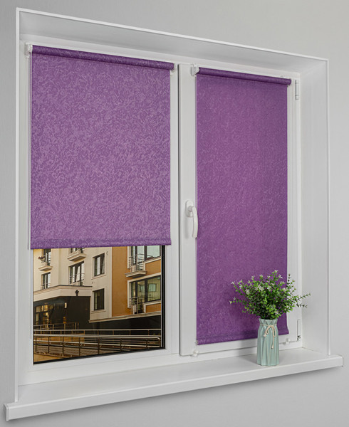 Изображение товара Рулонная штора Lm Decor Жаккард LM 66-24 140х170 (фиолетовый)