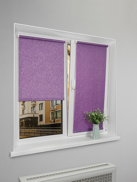 Изображение товара Рулонная штора Lm Decor Жаккард LM 66-24 220х185 (фиолетовый)
