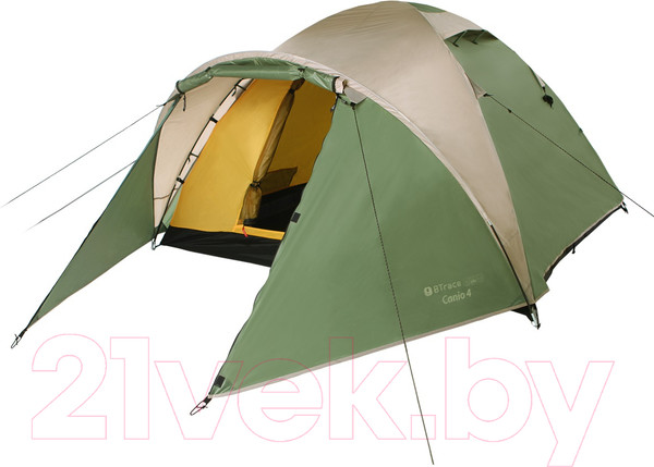 Изображение товара Палатка BTrace Canio 4 / T0249 (зеленый/бежевый)