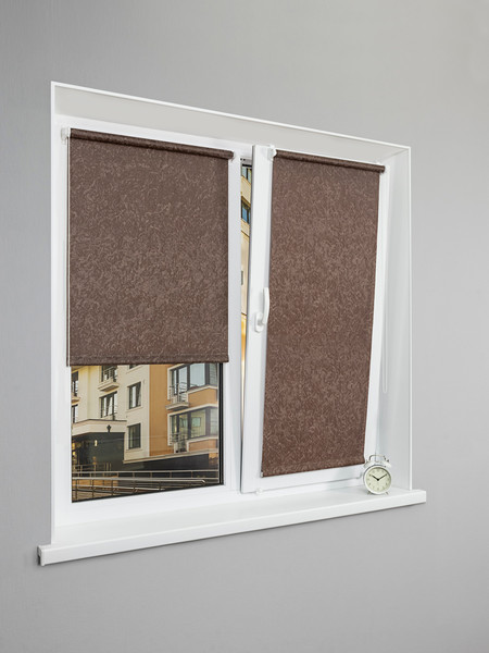 Изображение товара Рулонная штора Lm Decor Жаккард LM 66-28 220x185 (коричневый)