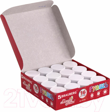 Изображение товара Гуашь Brauberg Магия цвета / 191334 (16цв)