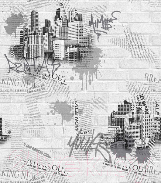 Изображение товара Бумажные обои Белобои Стрит С1-МО к-22 (симплекс)