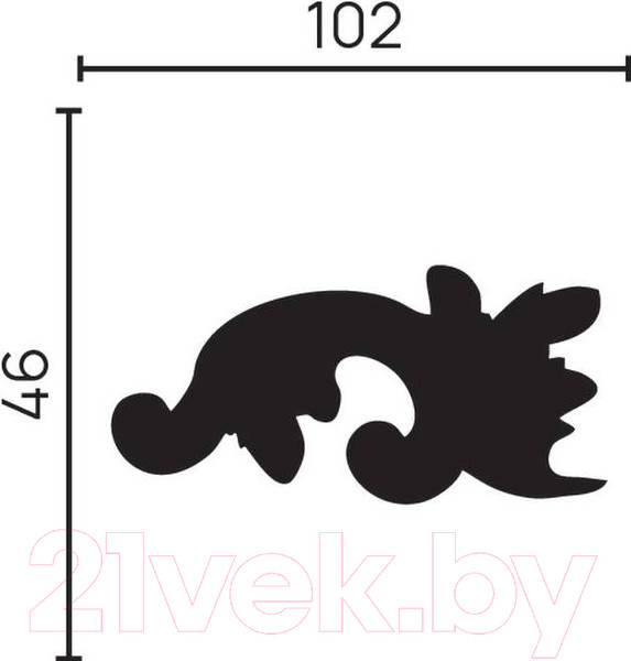 Изображение товара Молдинг финишный Decor-Dizayn H1-DD35 LR
