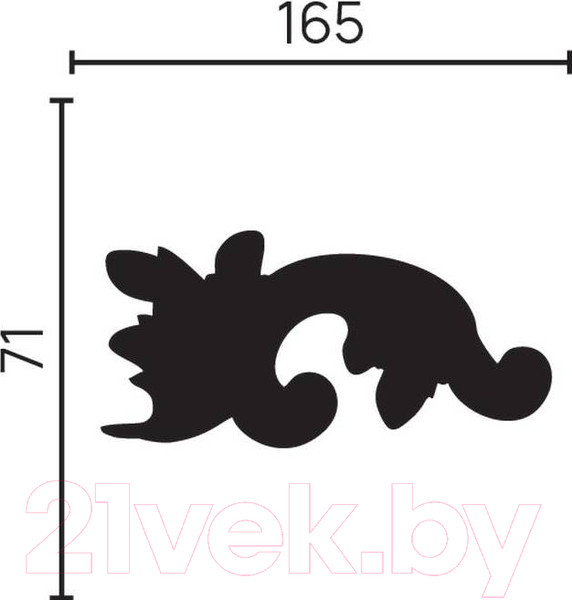 Изображение товара Молдинг финишный Decor-Dizayn H1-DD002 LR