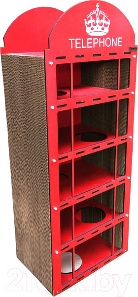 Изображение товара Комплекс для кошек Чешир Телефон (красный)