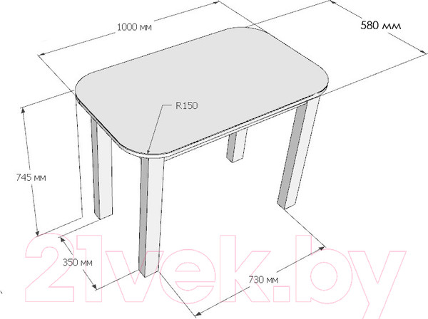 Изображение товара Обеденный стол Senira Р-001-01 (дуб вотан/хром)
