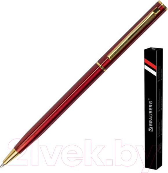 Изображение товара Ручка шариковая Brauberg Slim Burgundy / 141403 (синий)