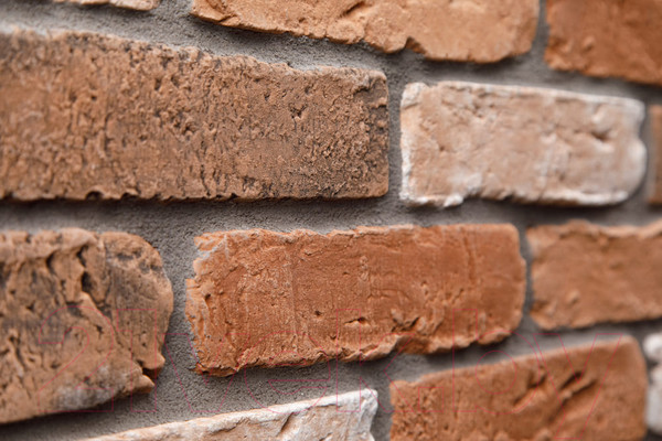 Изображение товара Декоративный камень бетонный Petra Скандинавский кирпич 10П2 (охра/белый/серый)