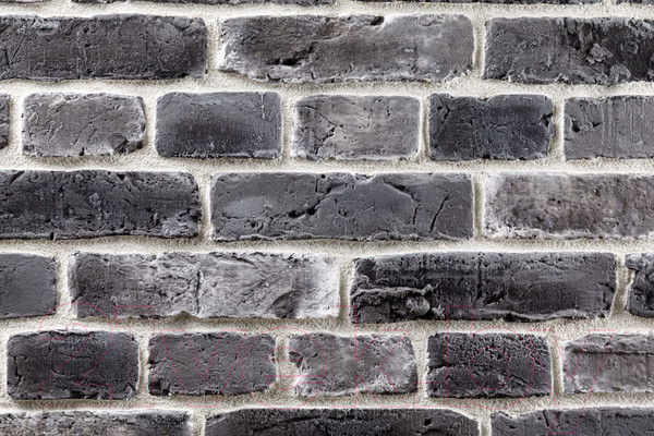 Изображение товара Декоративный камень бетонный Petra Скандинавский кирпич 10П7.Т (темно-серый/серый/белый)