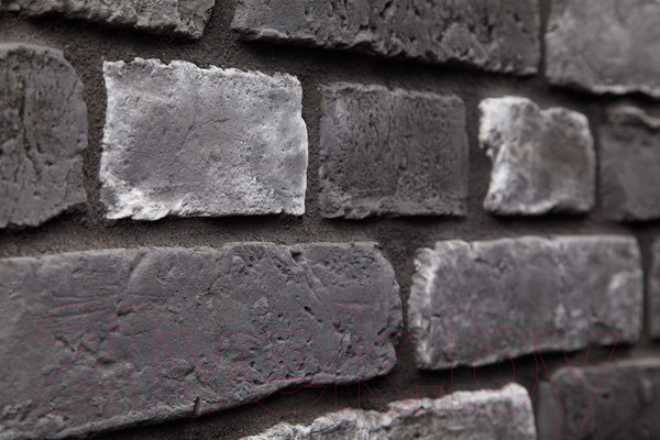 Изображение товара Декоративный камень бетонный Petra Скандинавский кирпич 10П7.Т (темно-серый/серый/белый)