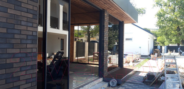 Изображение товара Декоративный камень бетонный Petra Клинкерный кирпич 14П5 (коричневый/темно-серый)